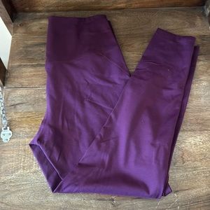 XL girlfriend collective purple high-rise compression leggings